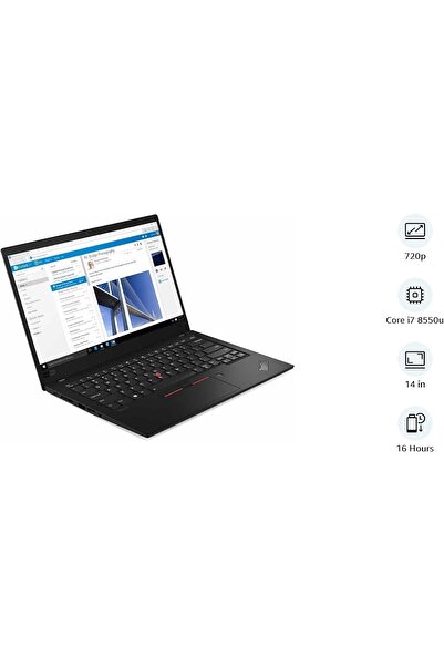 LENOVO (Refurbished) ThinkPad X1 Carbon Ultralight Laptop - i7-8550U, 16GB, 512GB SSD, 14"