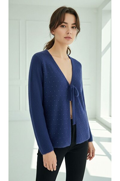 AYMİSS CARDIGAN/JACHETĂ MODĂ CU ȘNURURI FRONTALE, APĂRĂTORI DE PĂRTE, DECORAT...