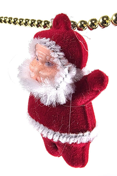 Binbirreyon Christmas Ornament Tree Chain Santa Claus Bell 150cm Bead Chain Me039