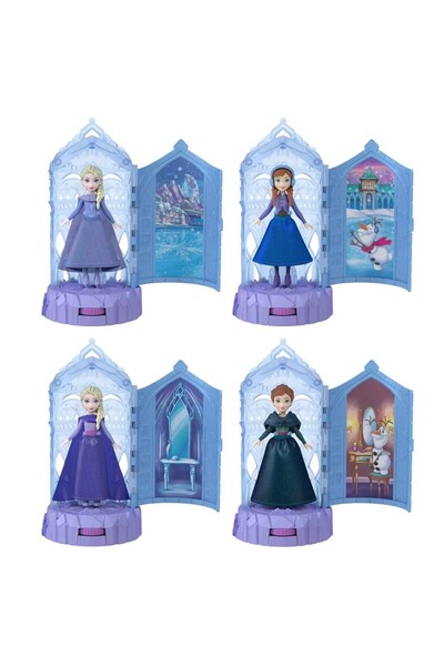 mattel Disney Frozen mini figure surprise in rotating stand