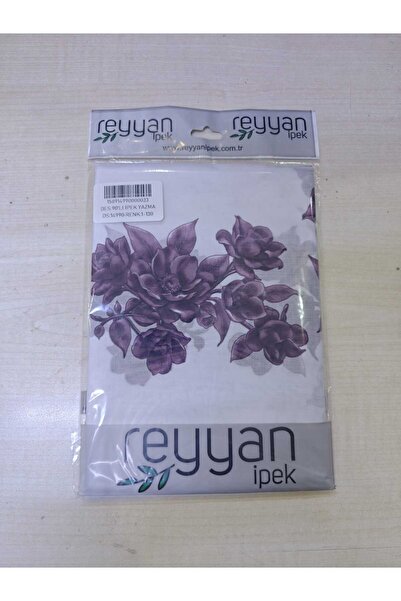 REYYAN حقيبة كتابة مسطحة زهرية 90 قطعة من القماش القطني الداخلي اليمني 90x90 سم حواف مجوفة متوسطة مع زهور