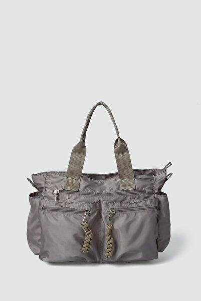 Shule Bags Bones Multi-Compartment Hand and Shoulder Bag Mink