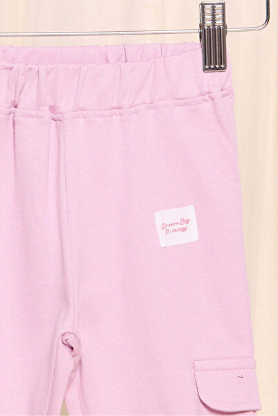 REDTAG Infant Girls Lilac Plain Jogger Pants