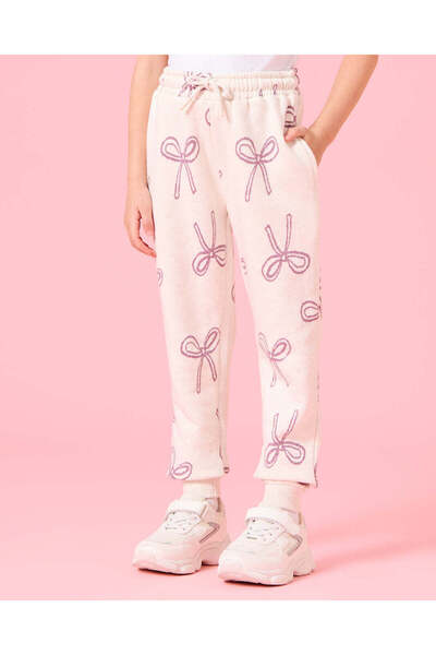 REDTAG طقم كاجوال مطبوع بالكامل للبنات باللون البيج (قطعتين)