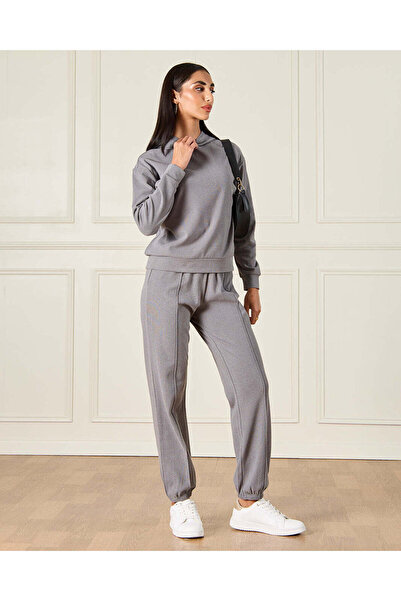 REDTAG Women Grey Jogger Active Pants