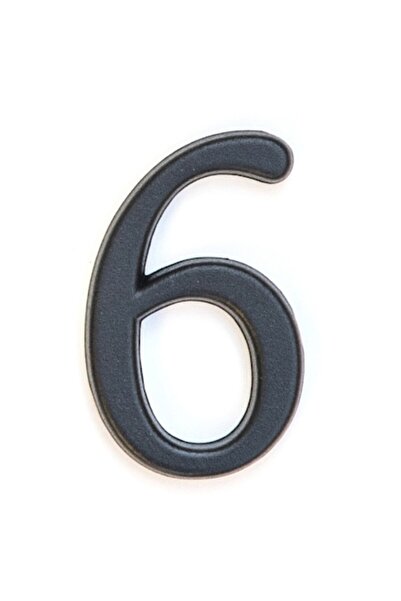 ICON TOOLS apartment number plate, zamak alloy, 50 mm, matte graphite, digit 6 or 9