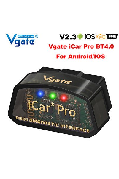 Vgate أداة تشخيص السيارة iCar Pro elm327 V2.3 OBD 2 OBD2 WIFI Bluetooth 4.0 ل...