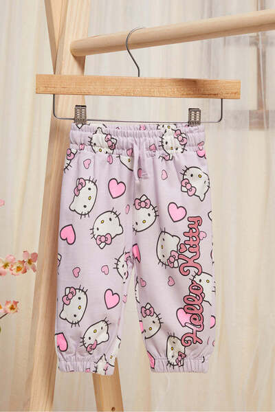 REDTAG Infant Girls Pink Printed Active Pants