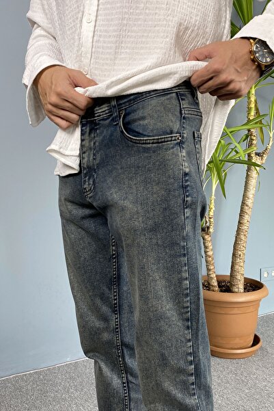 Alışveriş Sokağı Blue Jean - Denim Pants Distressed Fit Cut