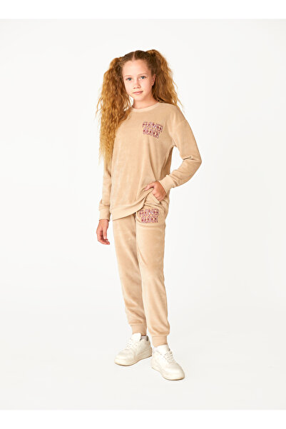 Elsima Girl Waitress Velvet Pajama Set