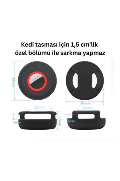 Bambeado Airtag Cat Collar Case (4-Pack)