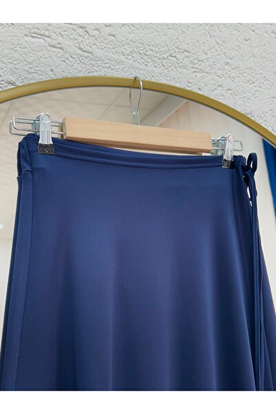 BENAHOLL Elisaid Side-Tied Piece Skuba Skirt-Gs3788 Navy Blue