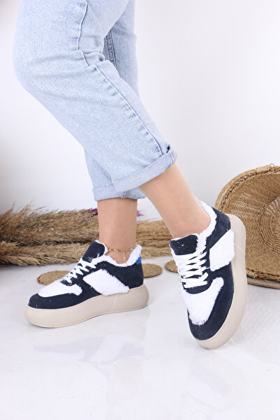 Rimex Yüksek Taban Kürklü Sneaker | Rahat Tabanlı Sıcak Tutucu Günlük Spor Ay...