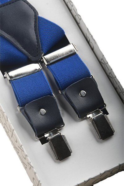 DeepSEA Unisex Μπλε Δερμάτινο Ελαστικό Ρυθμιζόμενο Μεταλλικό Κλιπ Παντελόνι 2602025