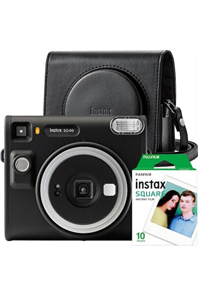 Fujifilm Set INSTAX SQUARE SQ40 Black + Film Square 1x10 + Case
