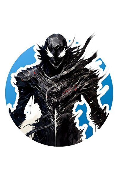 OEM Autocolant Venom Marvel, evantai film Alien Villain, bordură albă, vinil ...