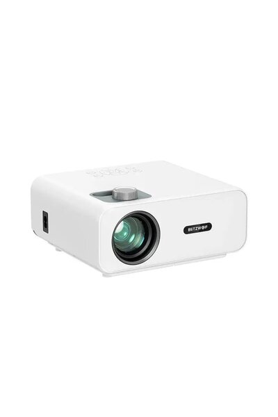 BlitzWolf BW-V5 Projector, 1080p, 1000:1, 9000 lm, HDMI, USB, AV, White