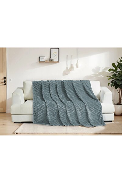 Myevilla Soft Textured Honeycomb Pattern Plush Sofa Cover 180X220 cm