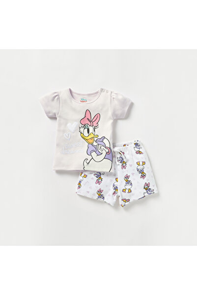 Disney Daisy Duck Print T-shirt and Shorts Set