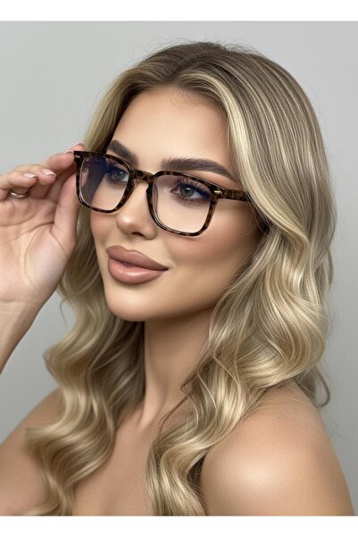 Makro Optik Women's Lenora Blue Light Protection Screen Glasses Leopard