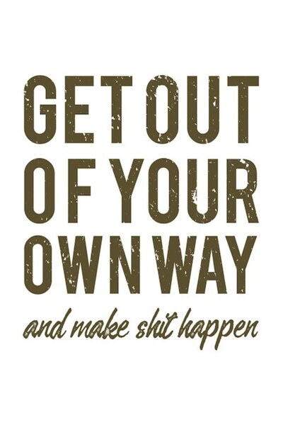 OEM Αυτοκόλλητο κινήτρου "Κάνε στην άκρη και κάνε τα πράγματα να συμβούν" - Π...