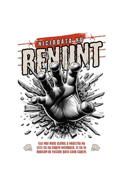 OEM Autocolant motivațional „Nu renunța niciodată” - Vinil PVC 28 cm