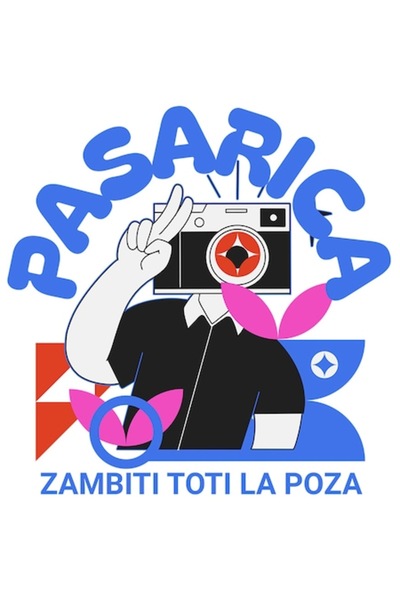 OEM Autocolant vintage pentru fotografie cu inimă umană - „Zâmbet pentru foto...