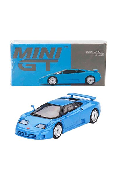 mini gt 1:64 Bugatti EB110 GT Blue Bugatti Diecast Model Araba