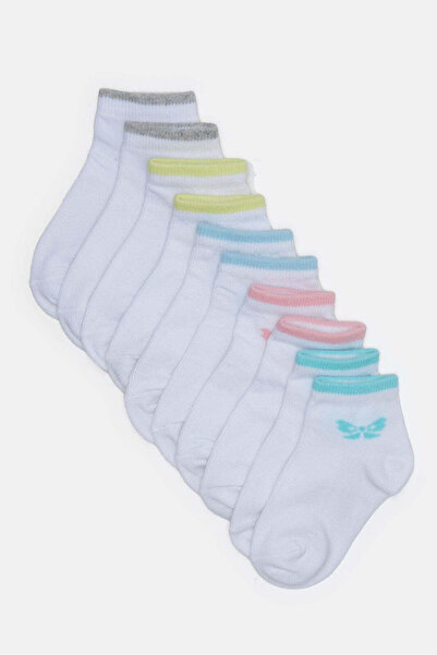 REDTAG Infant Girls Assorted Ankle Length Socks (5 Pairs)