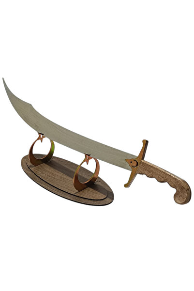 kalpalazer 70 cm Dekoratif Kılıç – Nikelaj Kaplama – Yıldız Figürlü Standlı –...