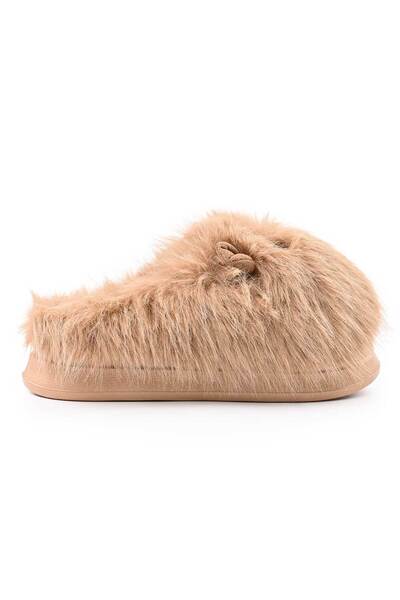 Tmall Women's Slippers, Fluffy with Capybara, Furry, TM1PD1053, Camel