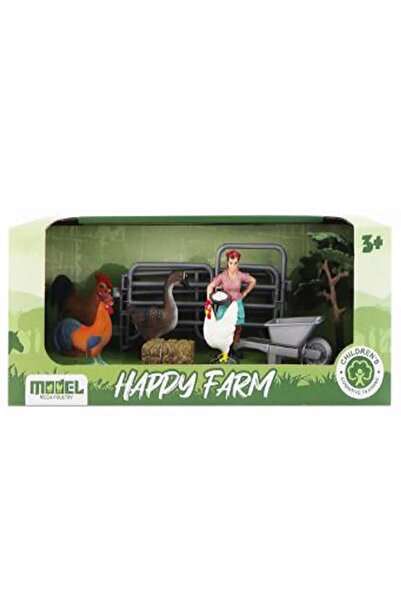 OEM Set de joaca cu animale de ferma si gard Happy Farm