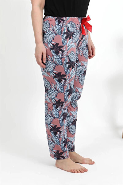 alfa expres Clothing Women's Cotton Plus Size Bottom Pajamas Salmon