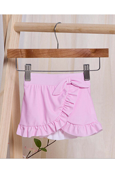 REDTAG Infant Girls Pink Printed Swimsuit (2 Piece)