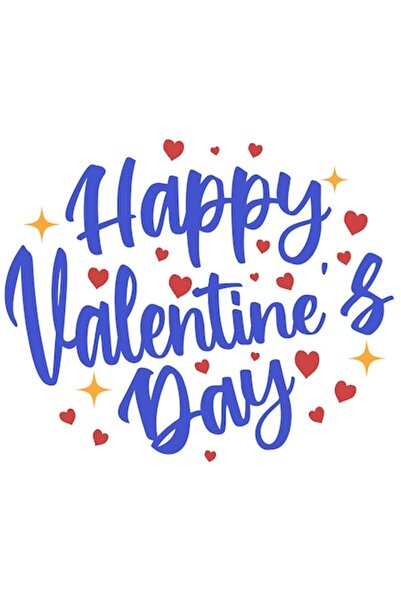 OEM Autocolant de Ziua Îndrăgostiților cu margini albe, vinil PVC 28 cm