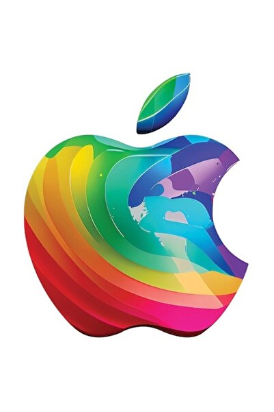 OEM Αυτοκόλλητο με το λογότυπο της Apple, φωτεινά χρώματα, σημάδι δαγκώματος,...