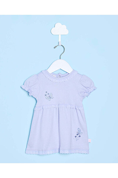 REDTAG Baby Lilac Butterfly Embroidery Dress