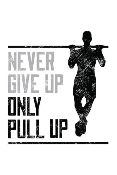 OEM Autocolant — Siluetă sportivă, „Nu renunța niciodată, doar trage în sus”,...