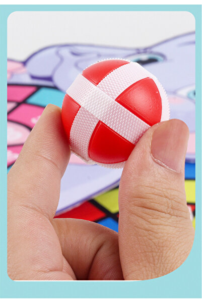 KERNOWSUN Children's darts game, 3 x velcro balls, elephant model