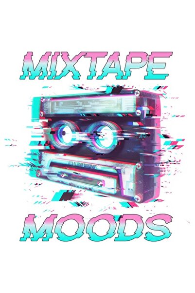 OEM Autocolant casetă audio - Computer Error Vintage „Mixtape Moods” cu bordu...
