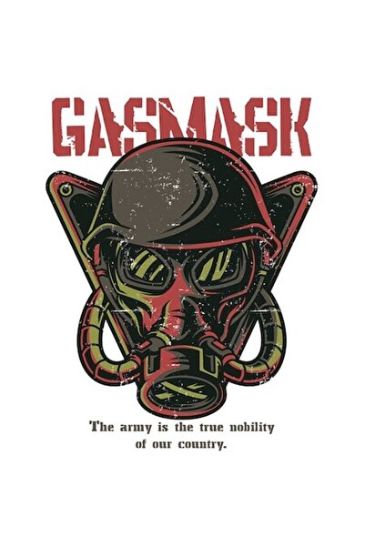 OEM Autocolant mască de gaze cu textul în engleză „Gasmask: Armata este adevă...