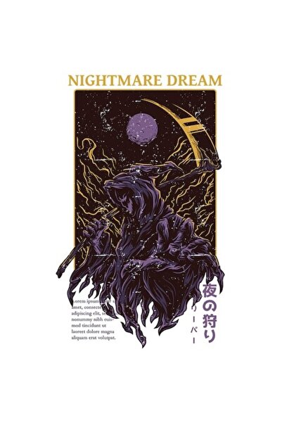 OEM Autocolant „Vis de coșmar” – Moarte cu coasa, Orașul Nopții, Lună Plină, ...