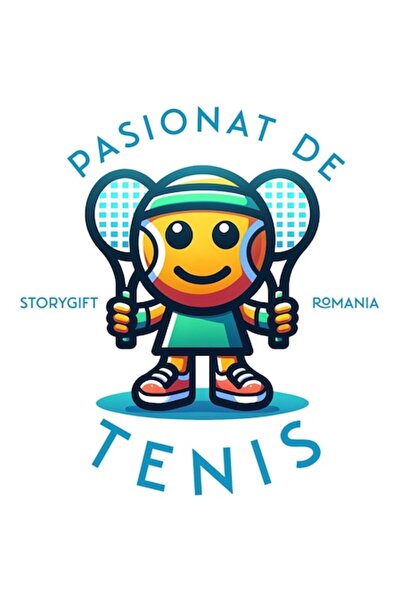 OEM Autocolant cu minge de tenis zâmbitoare și bordură albă, vinil PVC, 10 cm