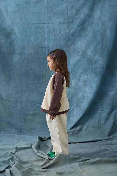 Tics Embroidered Oversized Sweat - Butter