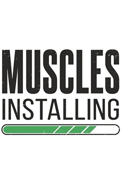 OEM Sticker 'Muscles Installing' (Muschii se Instaleaza) - Gym Fitness PVC Vi...