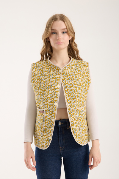 RainGuard سترة الخردل الزهرية