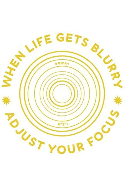 OEM Autocolant motivațional „Când viața devine încețoșată, ajustează-ți conce...