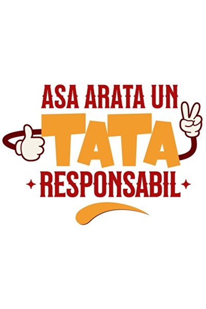 OEM Autocolant „Așa arată un tată bun” – Mâini cu mănuși, vinil PVC, 28 cm