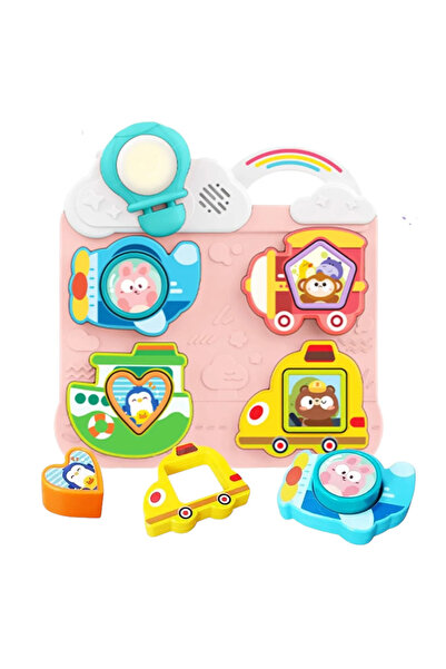 huanger Jucării interactive pentru bebeluși - Transport cu blocuri, vehicule ...