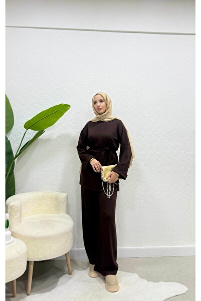 Armira Sleeve Folded Modal Fabric Women's Hijab Tracksuit Set